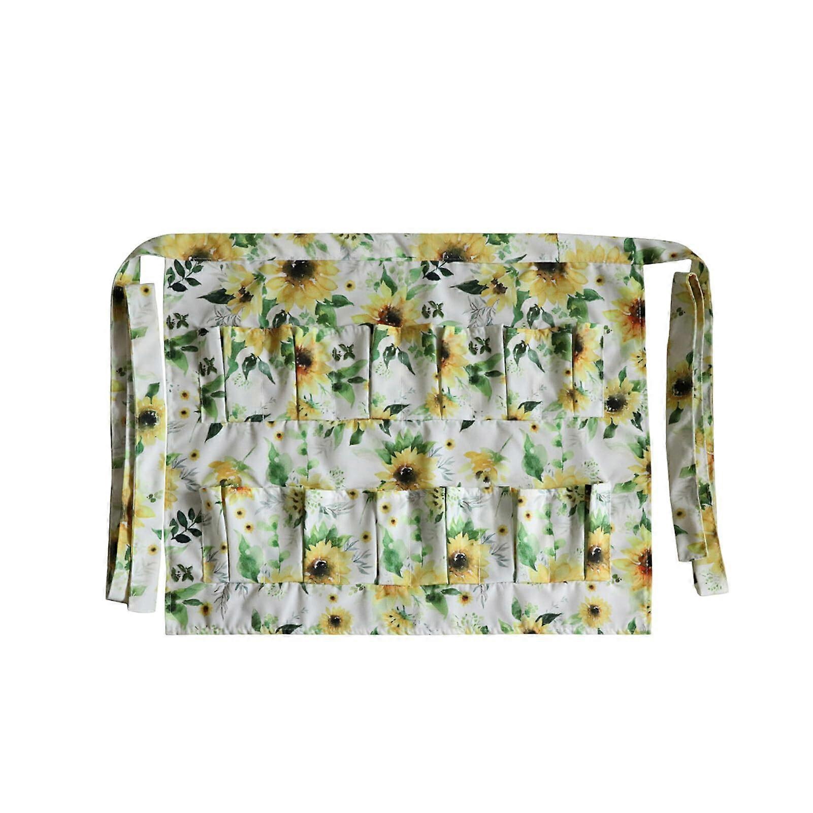 Egg Collecting Apron with 12 Deep Pockets and Adjustable Straps, Rooster Pattern, Color 3