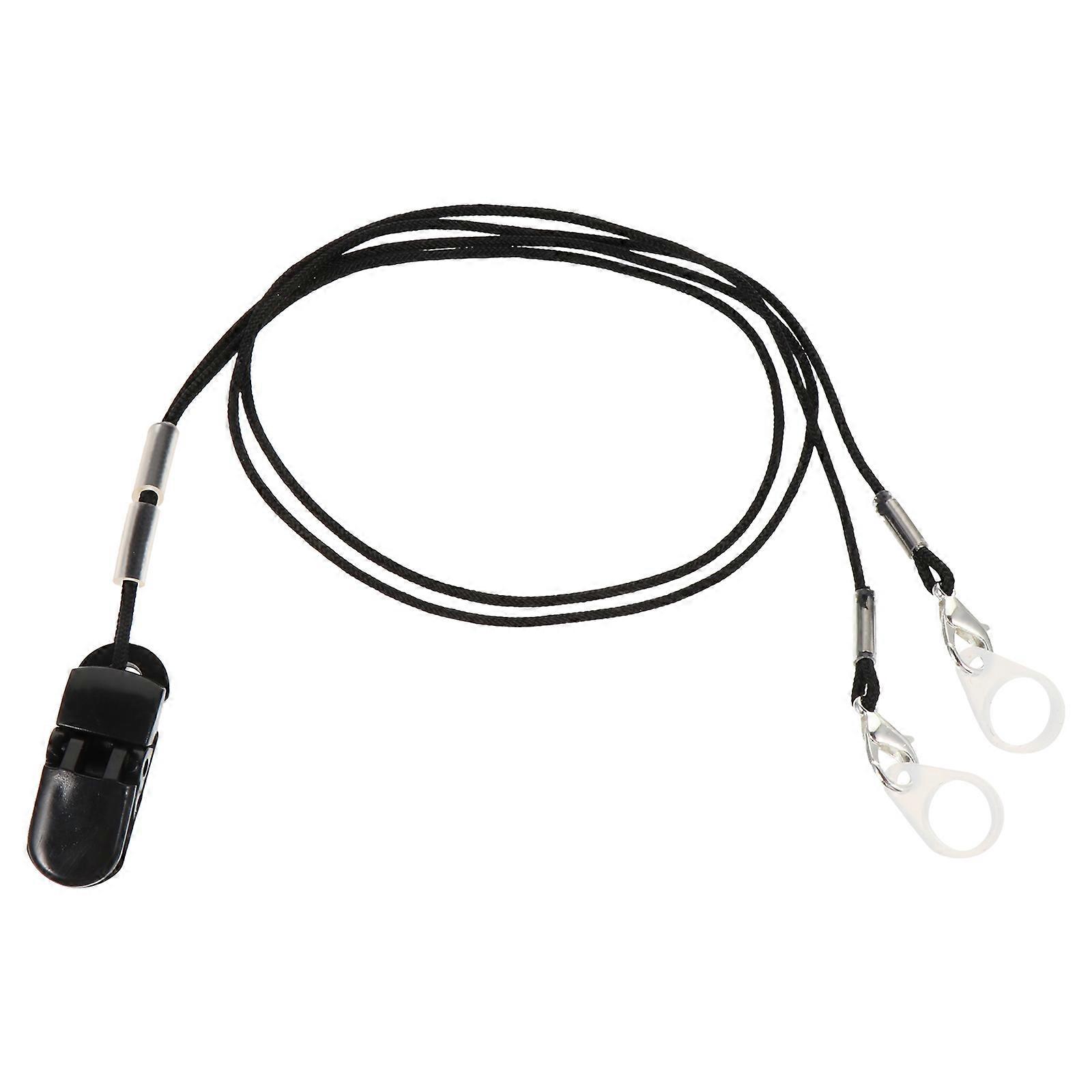 Hearing Aid Hanging Strap Protector for Secure Use Black Bte Strap