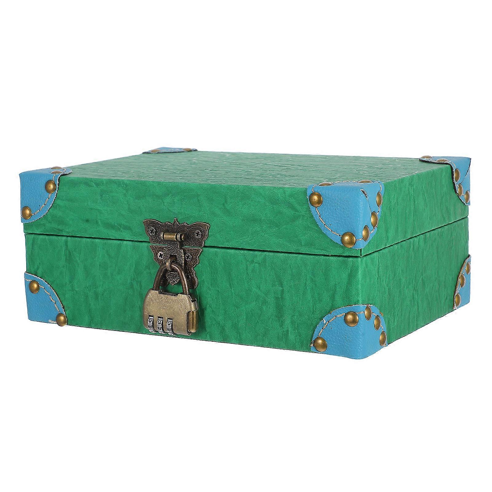 Retro Lockable Jewelry Box for Storage Organizer