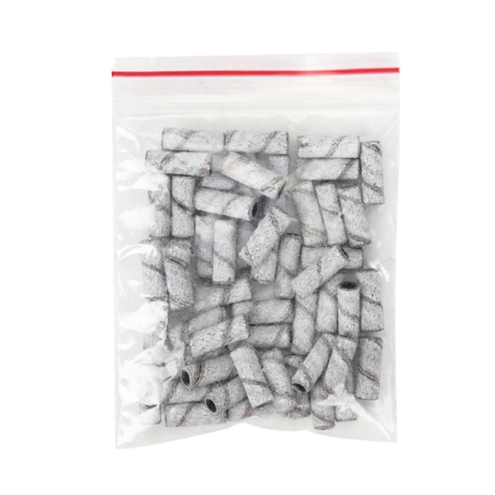 Nail Drill Bits with Stainless Mandrel and MultiGrit Mini Sanding Bands for Precise Manicure