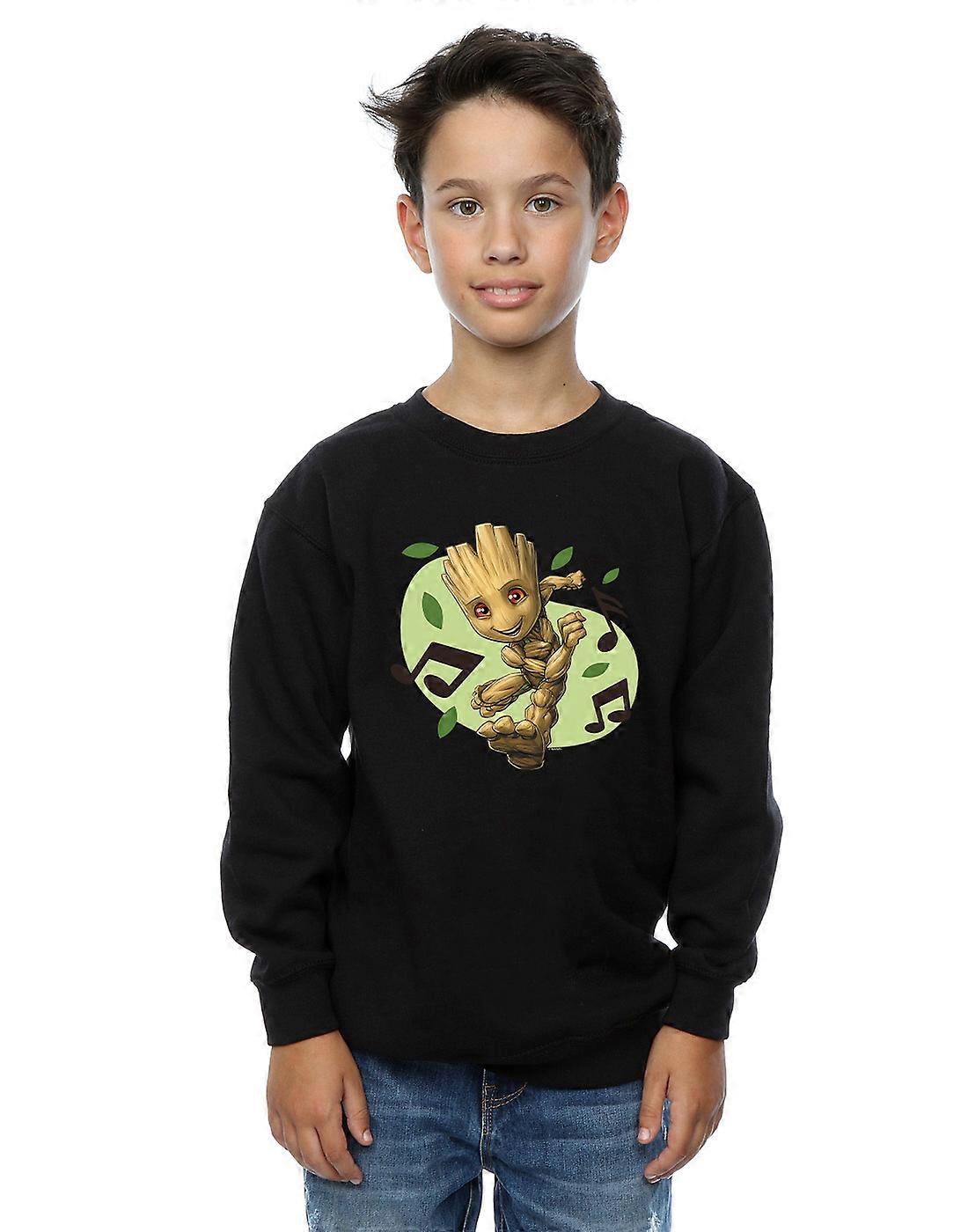 Marvel Boys Guardians Of The Galaxy Groot Musical Notes Sweatshirt