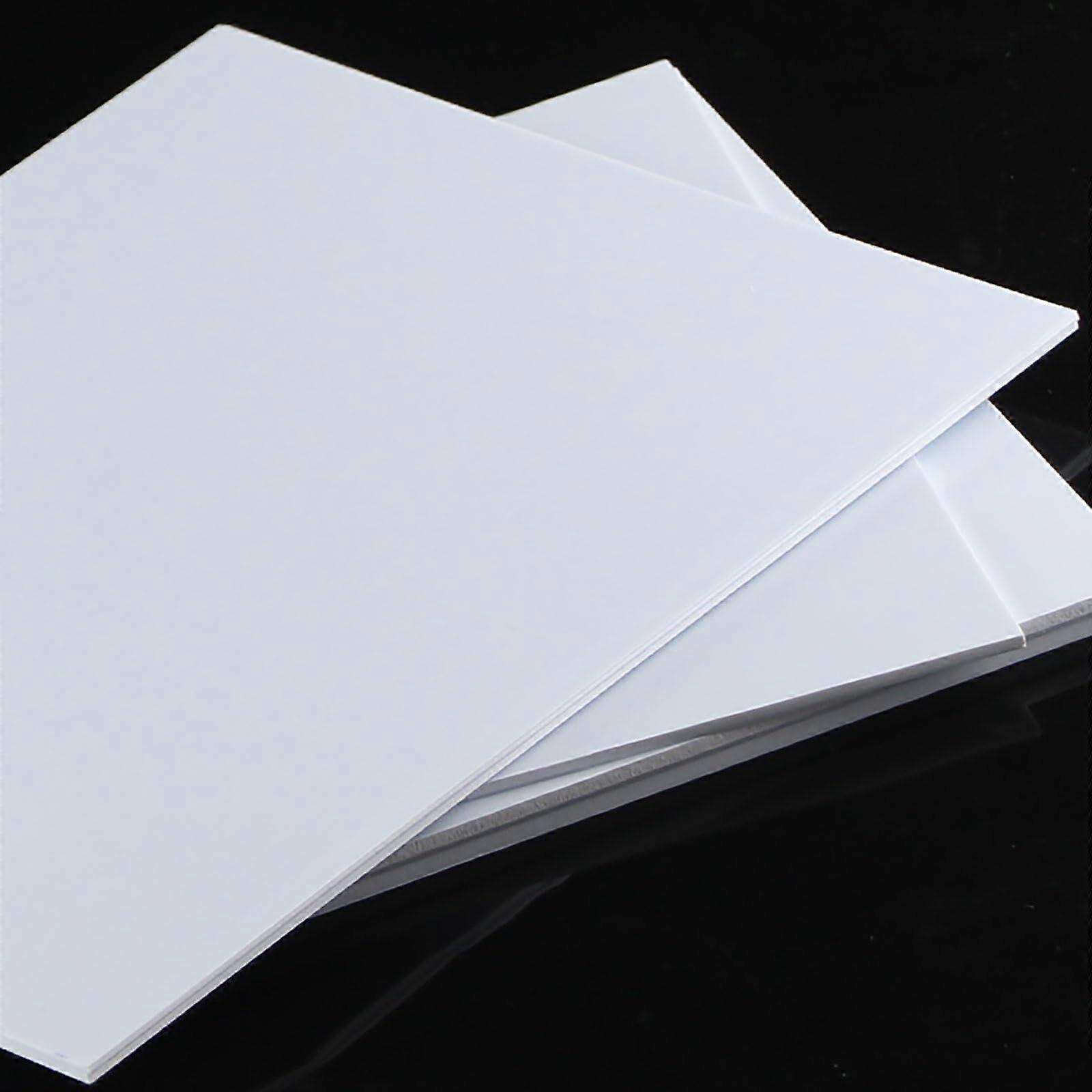 Rigid ABS Plastic Sheet 1.5mm 2pcs Impact Resistant Thermoformable for DIY Crafts and Model Building