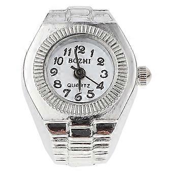 1Pc Stylish Women's Casual Finger Quartz Ring Watch