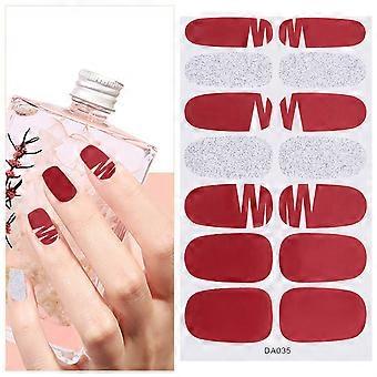 Mixed Lattice Nail Art Stickers Waterproof Gel Nail Strips DIY SelfAdhesive Wraps for Nails