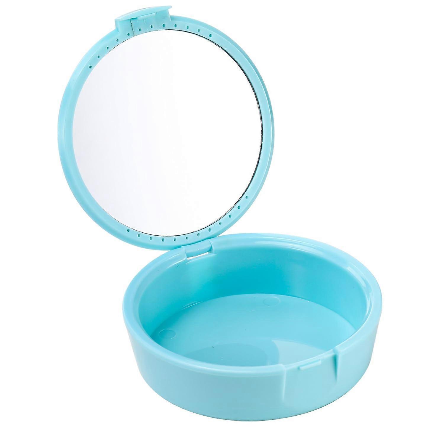 Retainer Case with BuiltIn Mirror, Secure Lock, Ventilated Mouth Guard Box for Travel