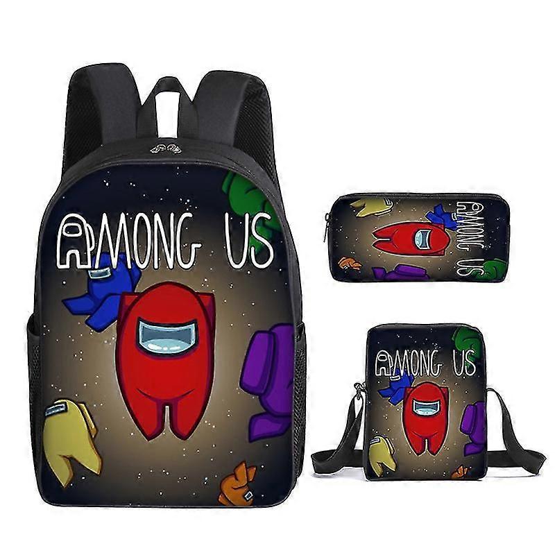 Among Us Visor Backpack Kids Rucksack Crewmate Back School Bag.