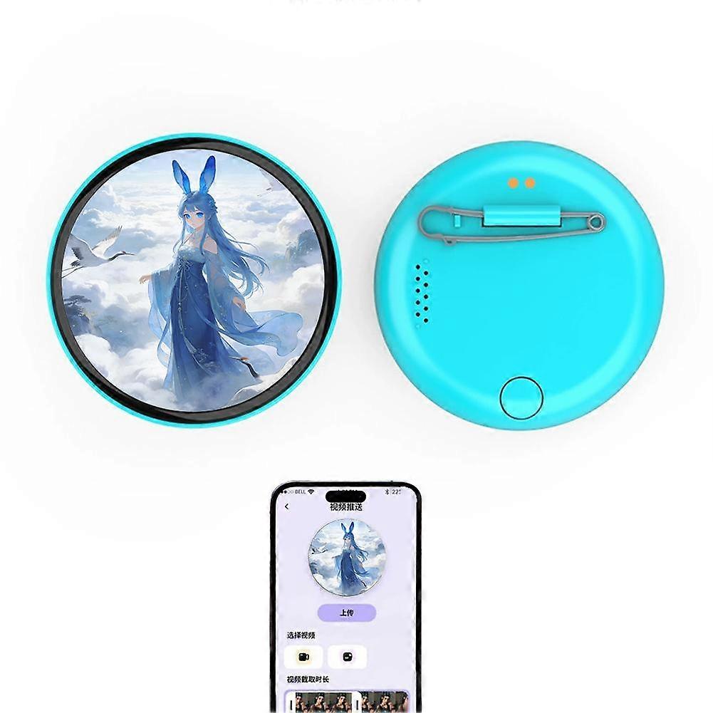 Electronic Display Badge Bluetooth Upload Video Image Touch Control