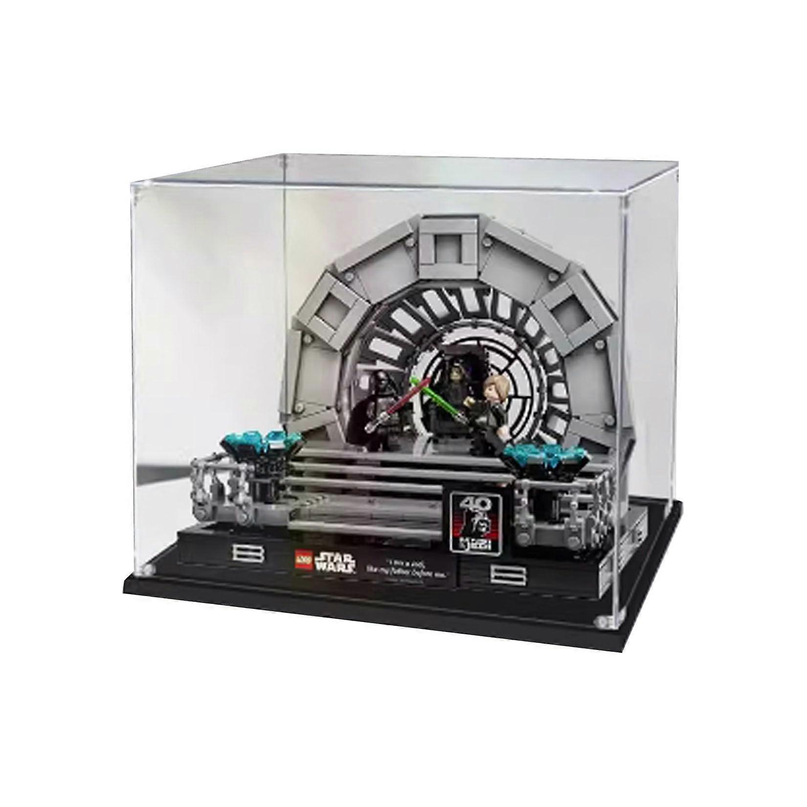 Display Case Acrylic Box for  Star Wars 75352 Emperor's Throne Room Dustproof Clear Fit