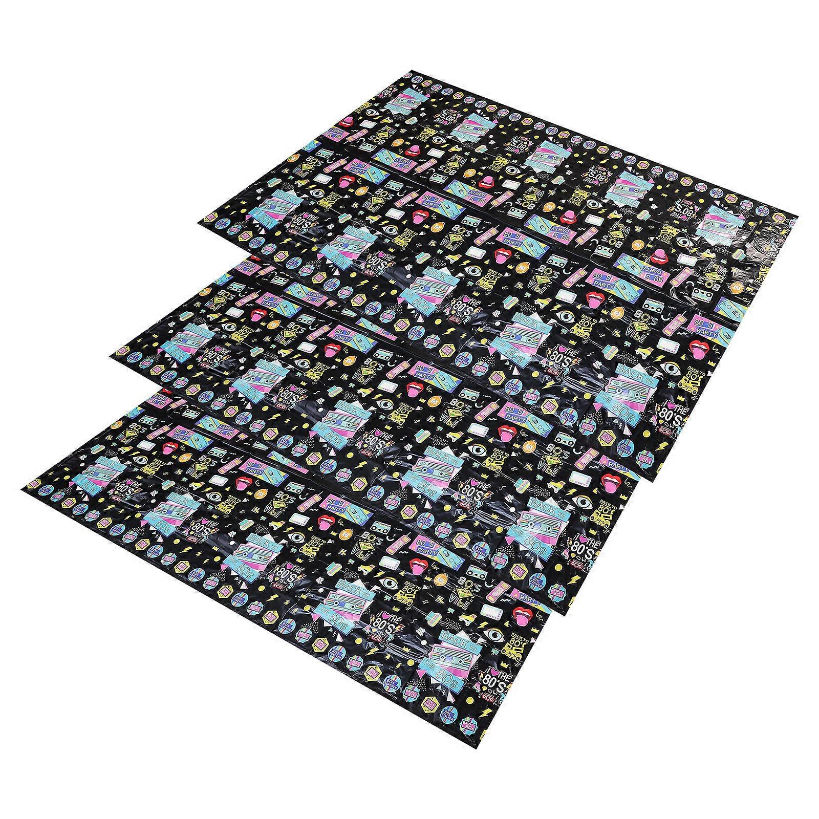 Party Dinner Tablecloth Birthday Table Cover for 12Pcs Assorted Color Use