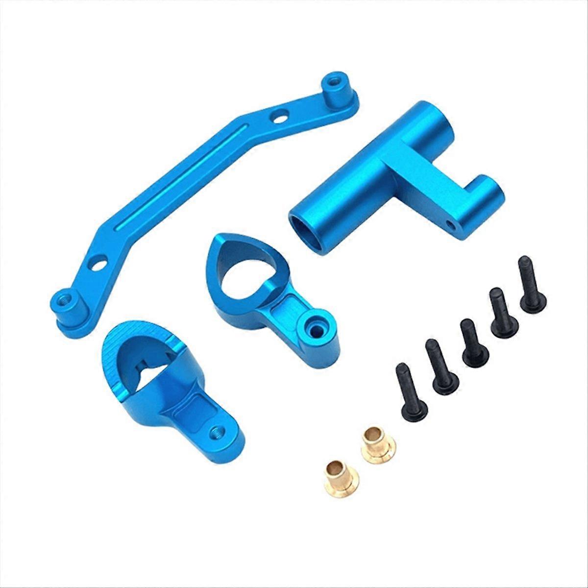 RC Car Upgrade Front Steering Assembly Kit Blue
