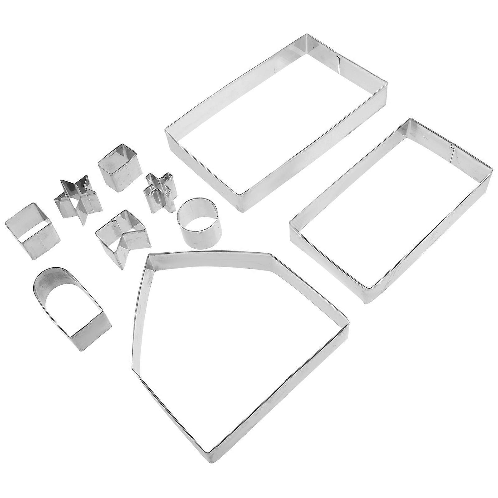 3D Baking Molds Gingerbread House Cookie Cutters for 1Set Christmas