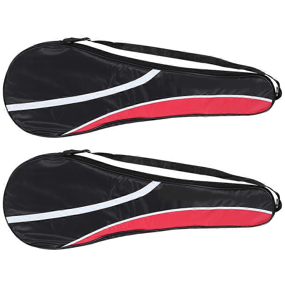 Multi-Function Racket Pouch Badminton Bag Oxford Cloth 2Pcs for Storage