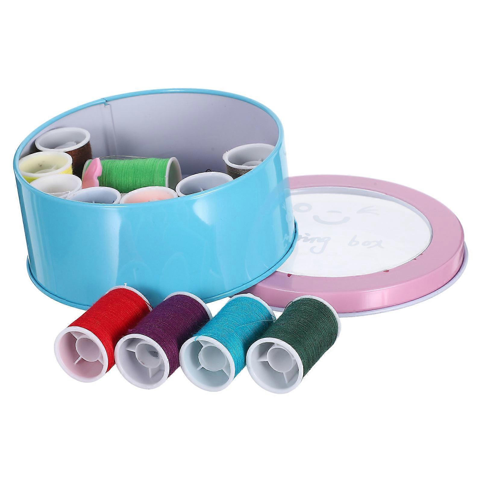 Sewing Thread Case Complete Sewing Kit for Home Use 1Set Pink