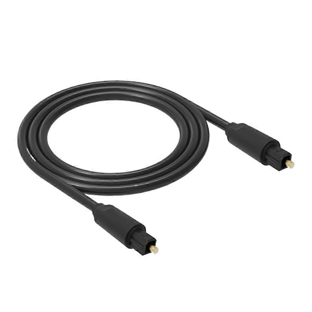 Optical Fiber Audio Cable Speaker Cable for Speaker 1.5m Black Wire