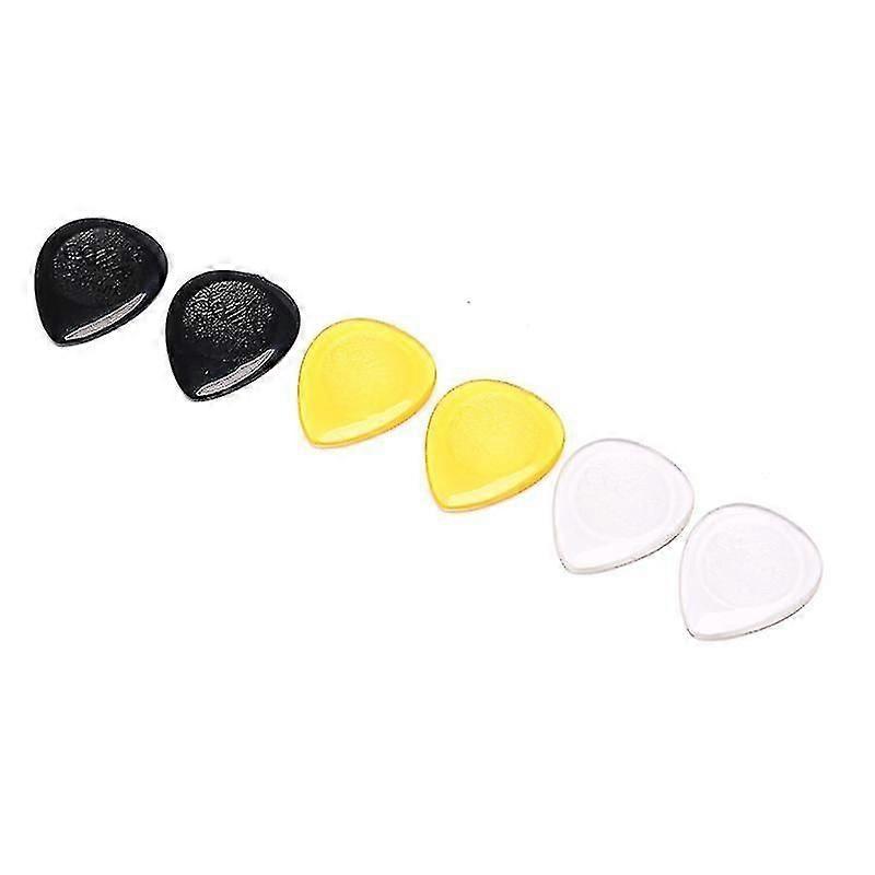 6st Pack med hållbara gitarrplektrum för akustisk och elektrisk gitarrbas