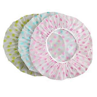 Reusable Shower Cap | Elastic Hair Protection Cap for Shower, Spa & Travel | 17.32 Inch Maximum Extension | Hotel & Salon Quality