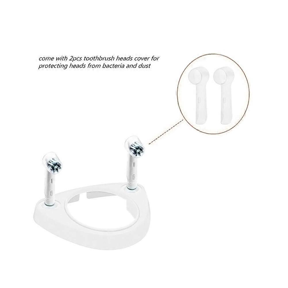 Soporte para cepillo de dientes eléctrico con dos tapas