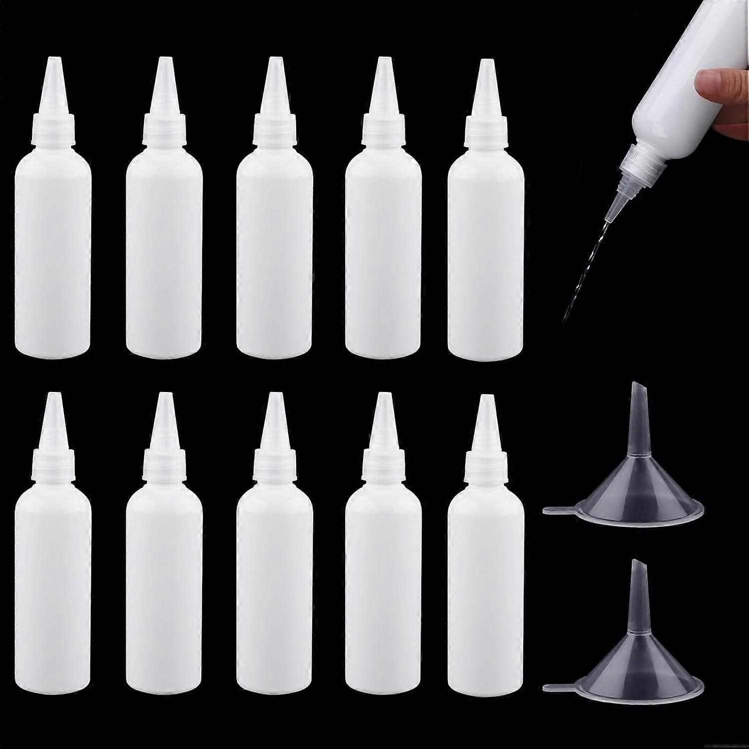 10-pack små plastflaskor 100 ml kryddflaskor kryddflaskor
