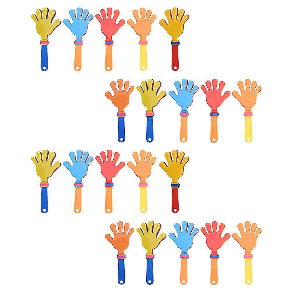 Assorted Color Plastic Hand Clapper for Party Cheering 40Pcs