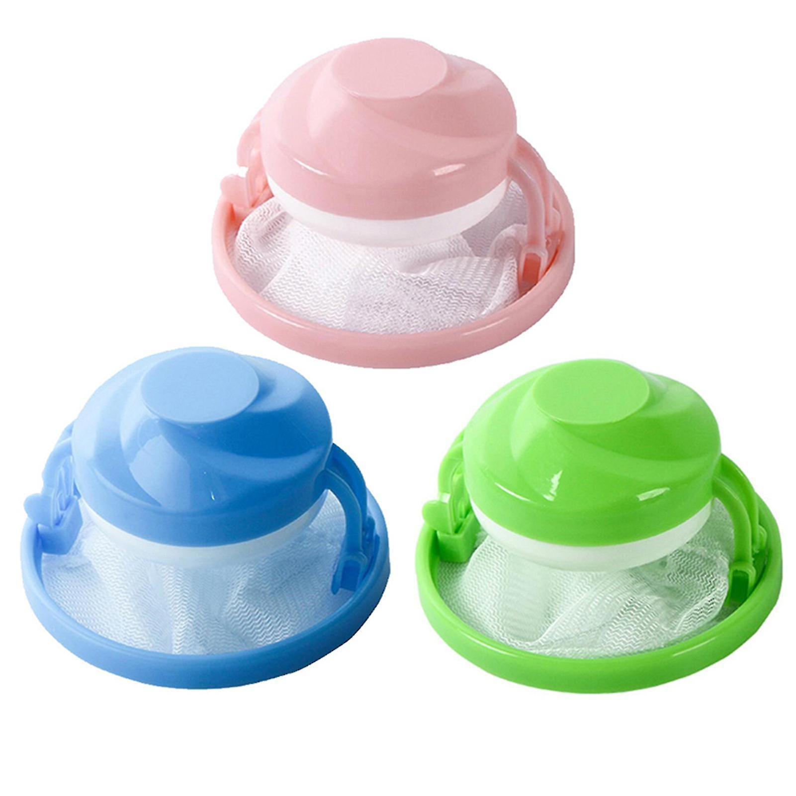 2/3 Pcs Washing Machine Hair Filter Floating Lint Mesh Bag Reusable Hair Traps For Swirl Washing