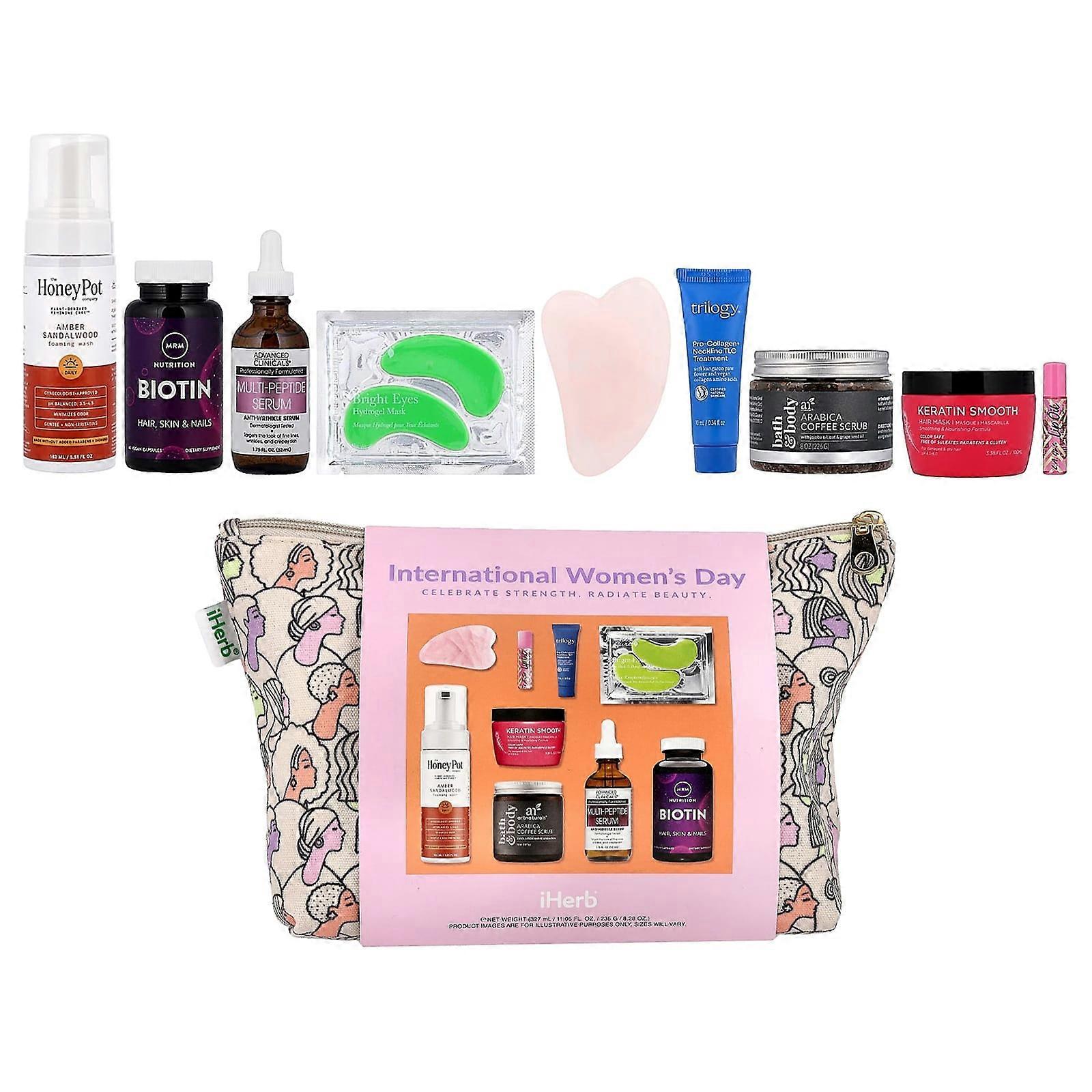 iHerb Exclusive, Women's Wellness Bag, 10 Piece Kit