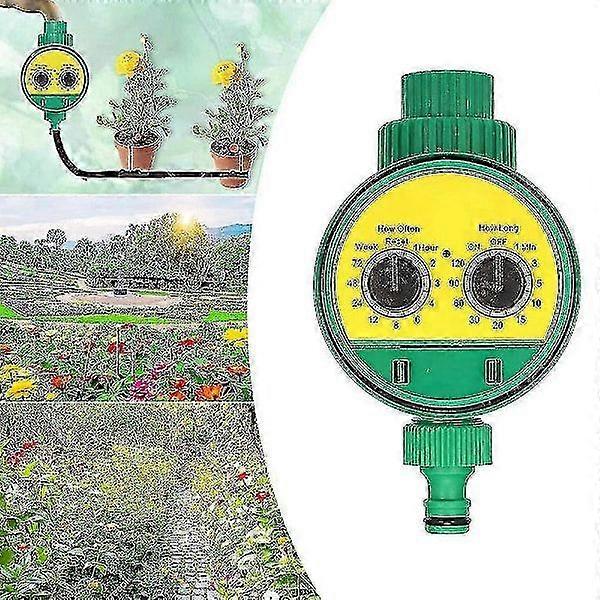 Automatic Watering Timer, Programmable Digital Hose Faucet Intelligent Timer Sprinkler Irrigation System Controller for Garden Yard Lawn Flow
