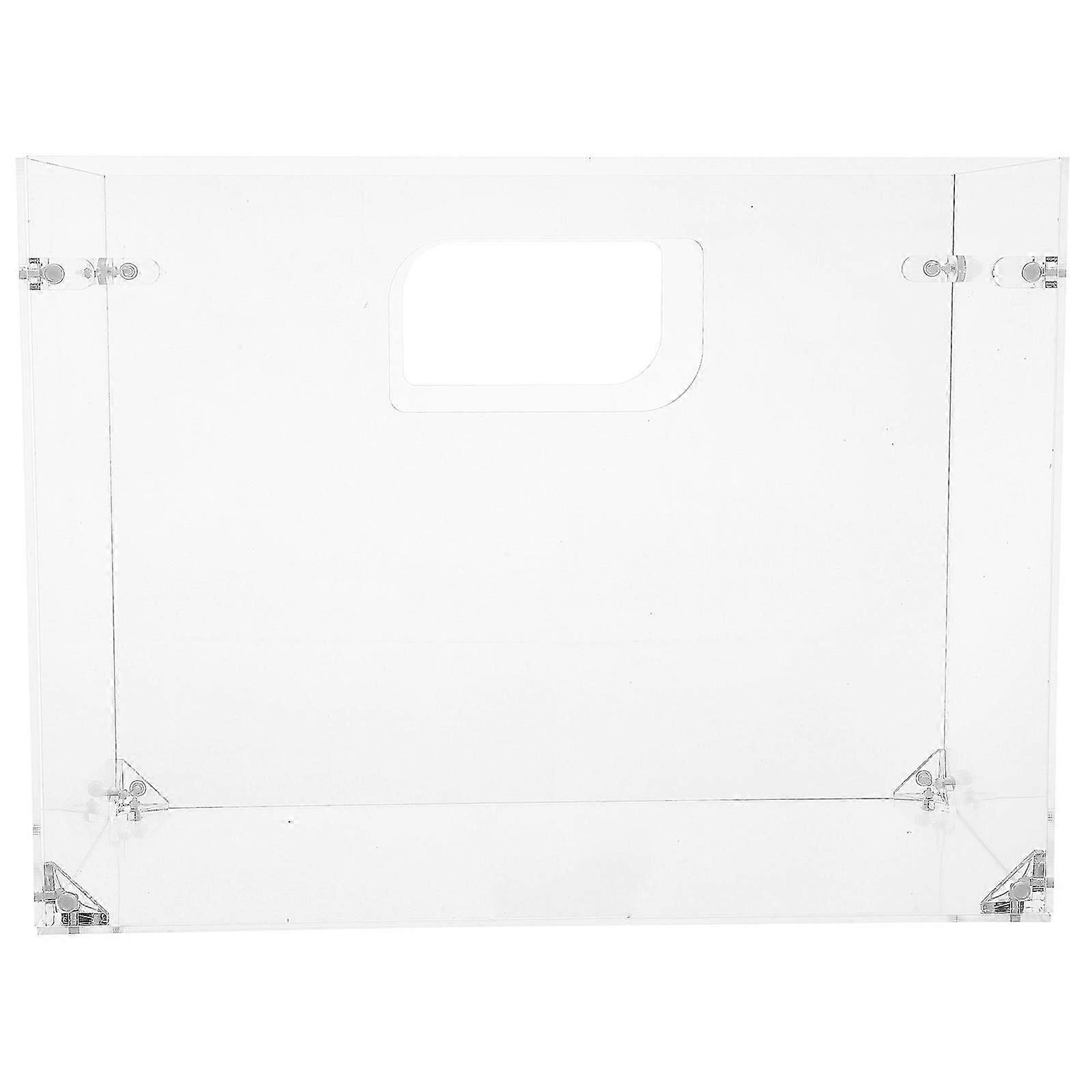 Transparent Acrylic File Box for Office Document Storage Holder