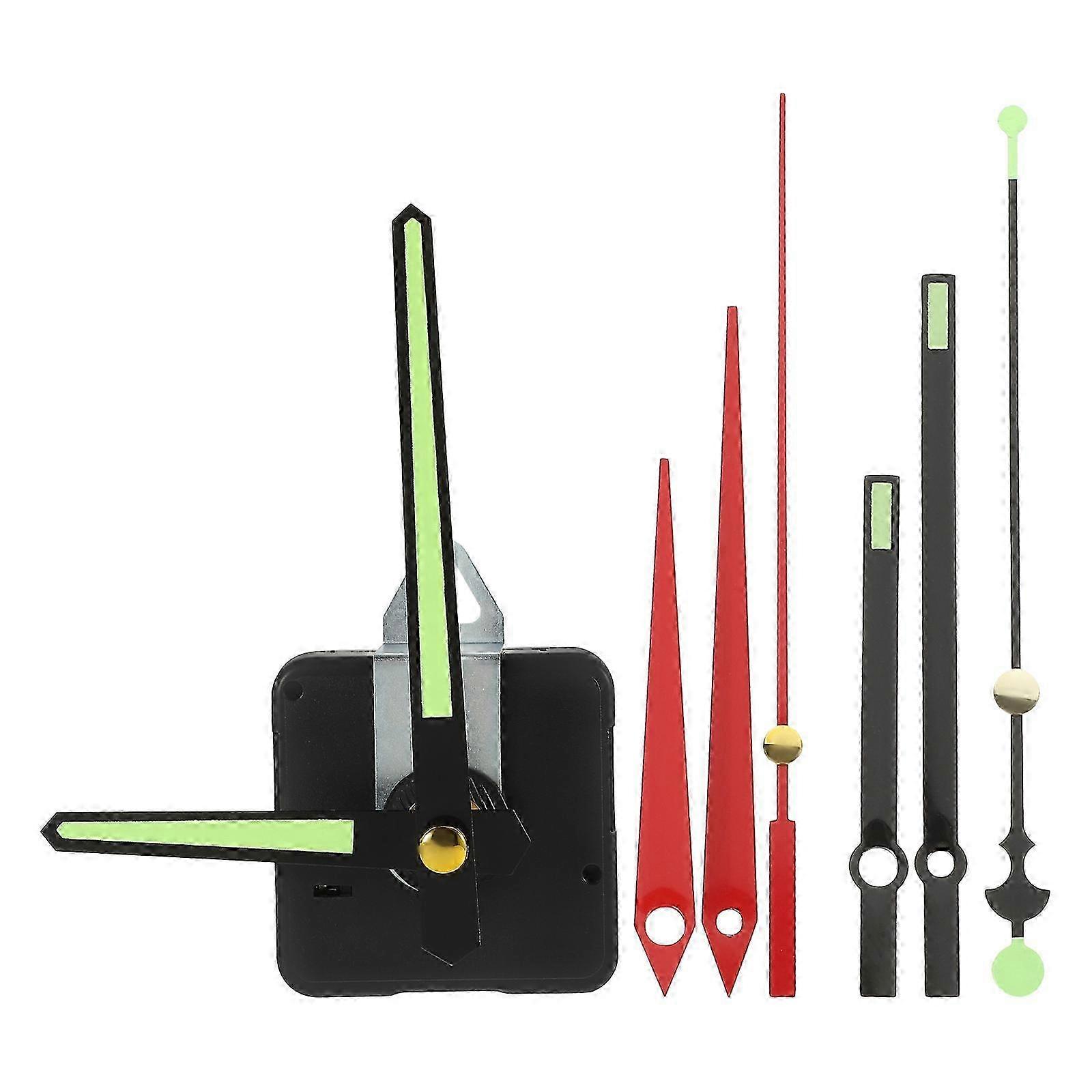 Clock Movement Replacement with Fluorescent Hands for DIY 1Set