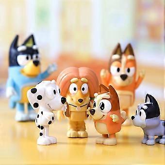 Bluey Family & Friends 8 Pack - Bluey, Bingo, Chilli, Bandit & Friends - 3" Action Figures for Imaginative Play