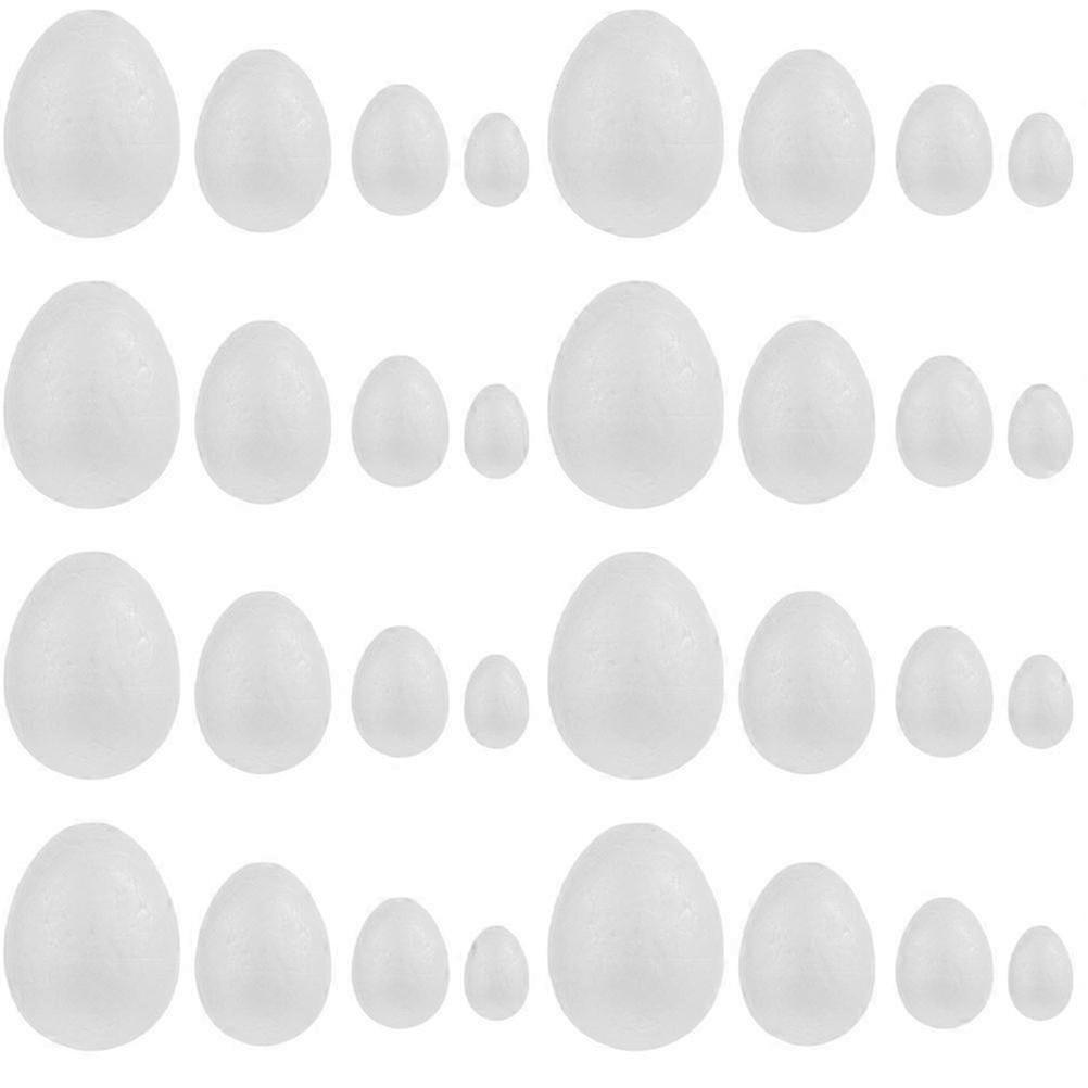 40PCS DIY Eggs Blank Solid Egg Easter Supplies compatible with Kids Children