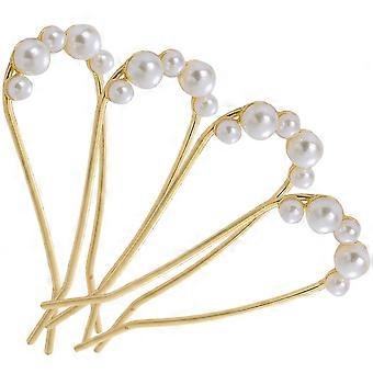 Hairpin 8 Pcs French Pins for Thick Clip Tiara Bun Pearling Forks Vintage Alloy Miss