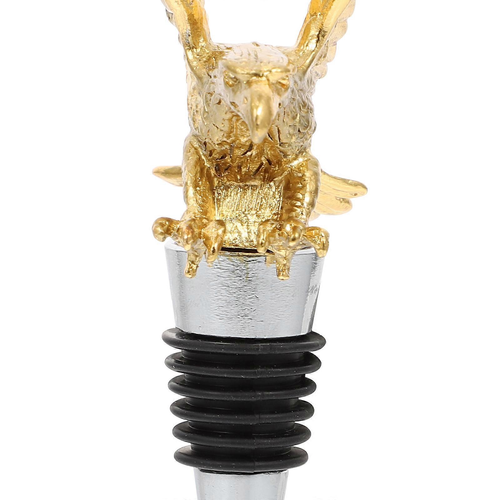 1Pc Decorative Eagle Shaped Designed Wine Stopper Bottle Stopper (Golden)