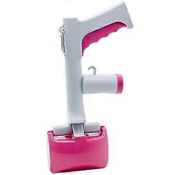 Portable Dog Pooper Scooper with Bag Dispenser Pink