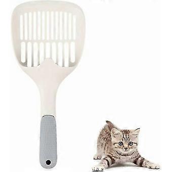 Cat Litter Scoop, Plastic, Ergonomic Handle, Ultra-Thin Edge Prevents Scatter, Sifts All Litter Types 26-27