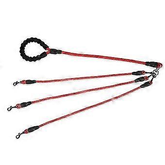 Wearable No Tangles Woven Multi-way Dog Leash for Simultaneous Multiple Dog Traction