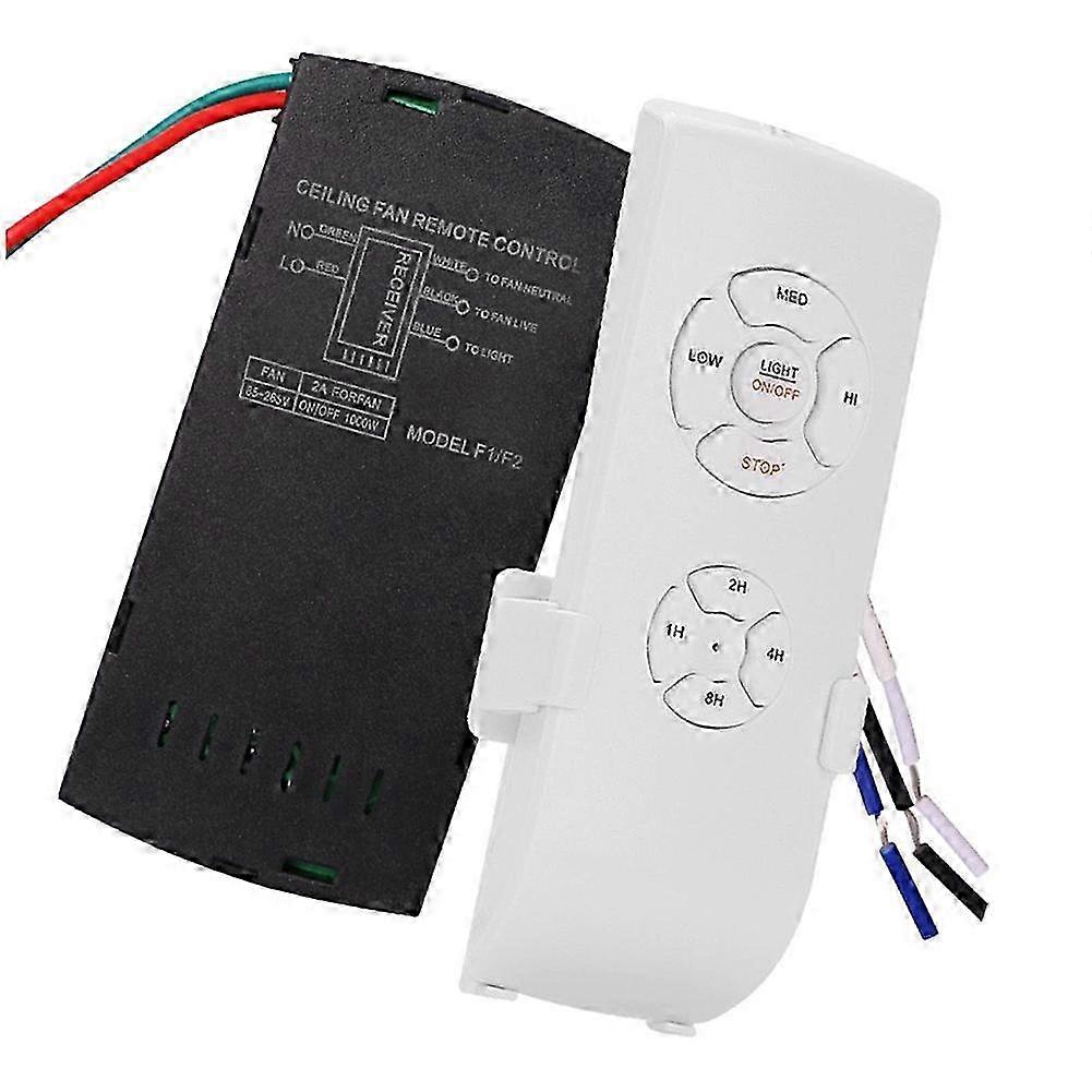 Universal Ceiling Fan Remote Control Kit, Ceiling Fan Light Timing & Speed Wireless Remote Control and Receiver