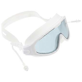 1 pieza duradera gafas de natación de silicona con gafas antivaho lentes impermeables anti UV para niños niños (blanco)