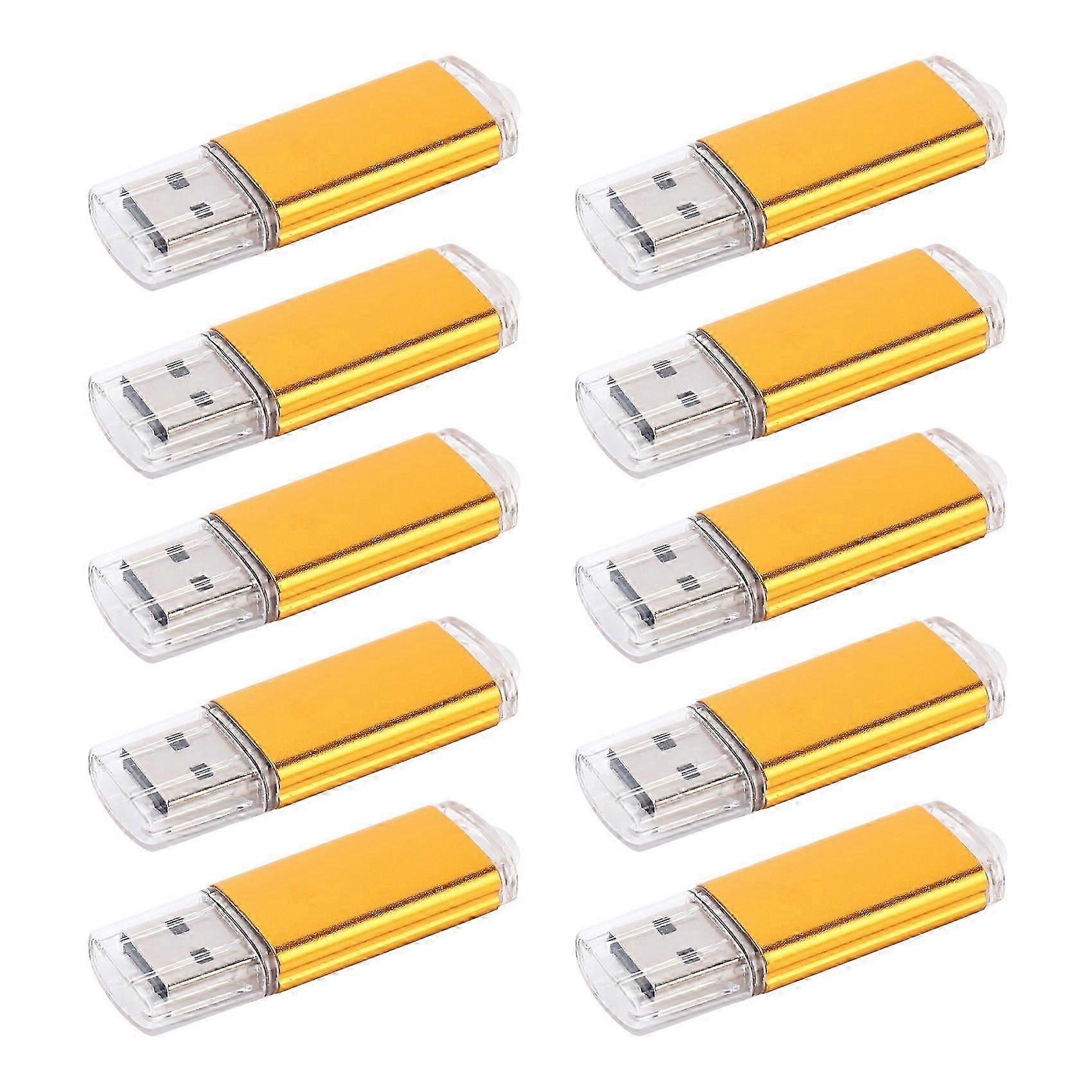 10 x 512 Mo Clé USB Clé USB 2.0 Or