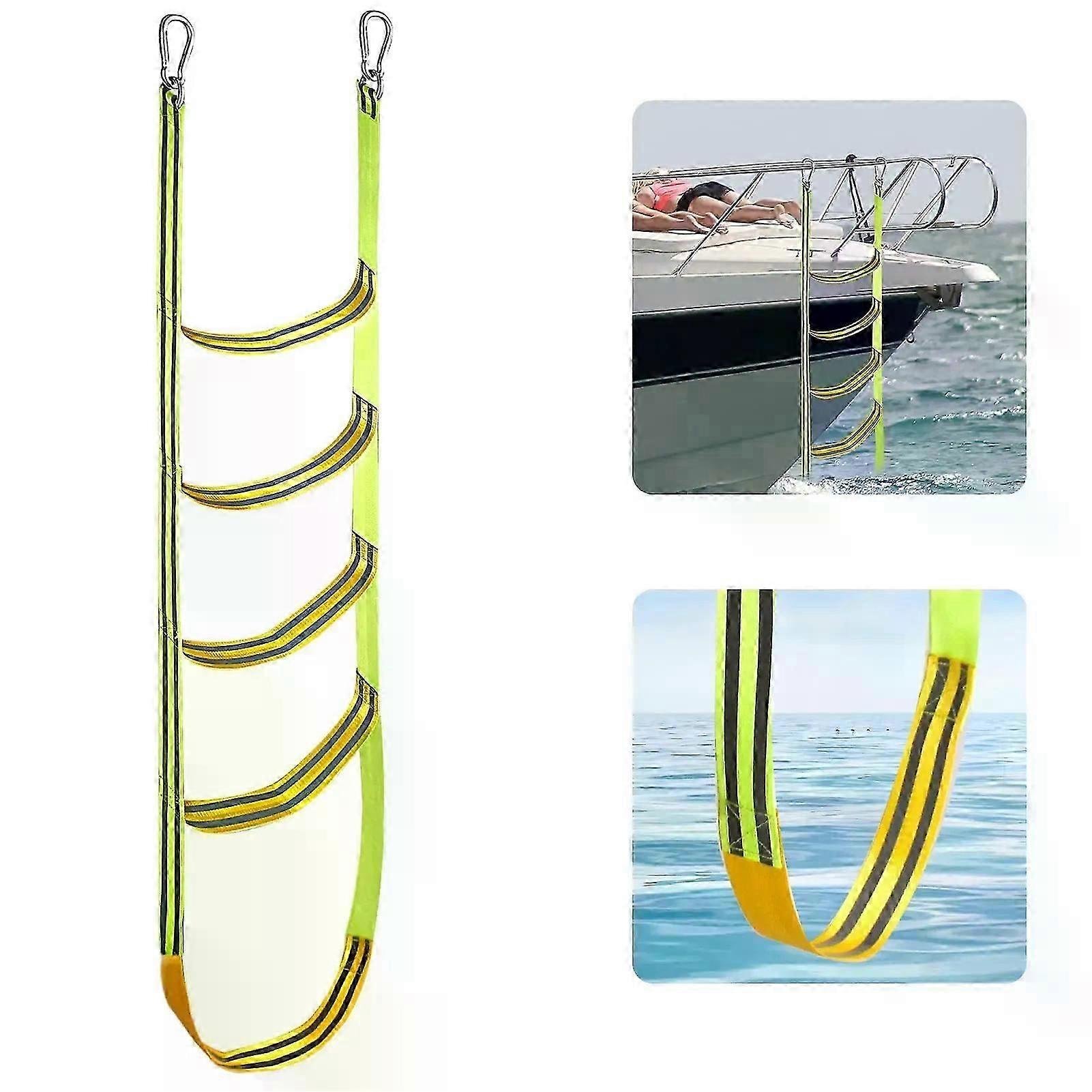 Marine ladders, marine rope ladders, spare rope ladders for boarding, reusable portable nylon marine ladders for 3/4/5 people.