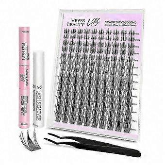 Manga Lash Clusters Dramatic Look Dynamic Volume Invisible Band Durable & Reusable 140 Clusters 8-18mm 2026