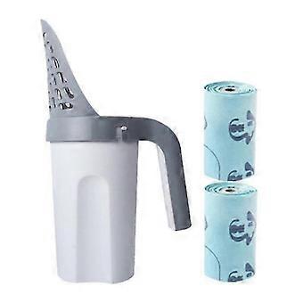 Cat Litter Shovel Scoop 26x9 cm ABS Plastic with Refill Bag for Easy Filter Cleaning Self-Cleaning Cat Toilet Garbage Picker Pet Supplies