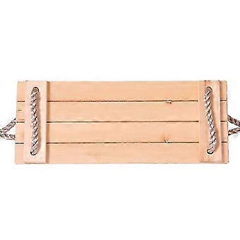 Nostalgic Children Adult Wooden Hanging Swings Seat with Height Adjustable Rope Per Side 4pcs Wood New 26-27
