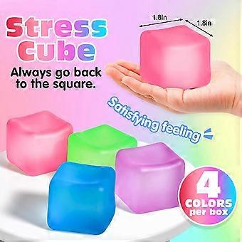 Popular stress-relief ice cube squishy toy, slow rebound, decompression toy, unisex for children and adults, sensory integration training tool