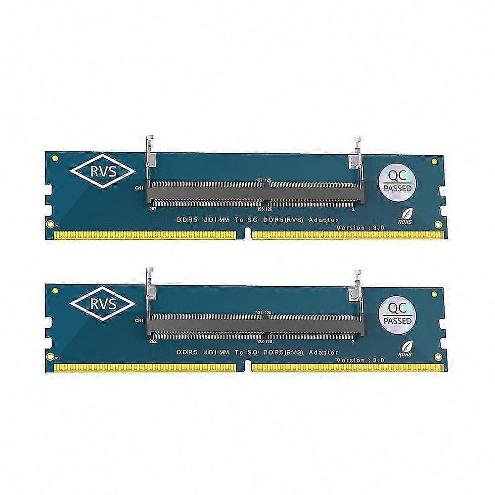 Dizüstü Bilgisayar DDR5 SO-DIMM - Masaüstü U-DIMM 2'li Paket RAM Adaptör Dönüştürücü