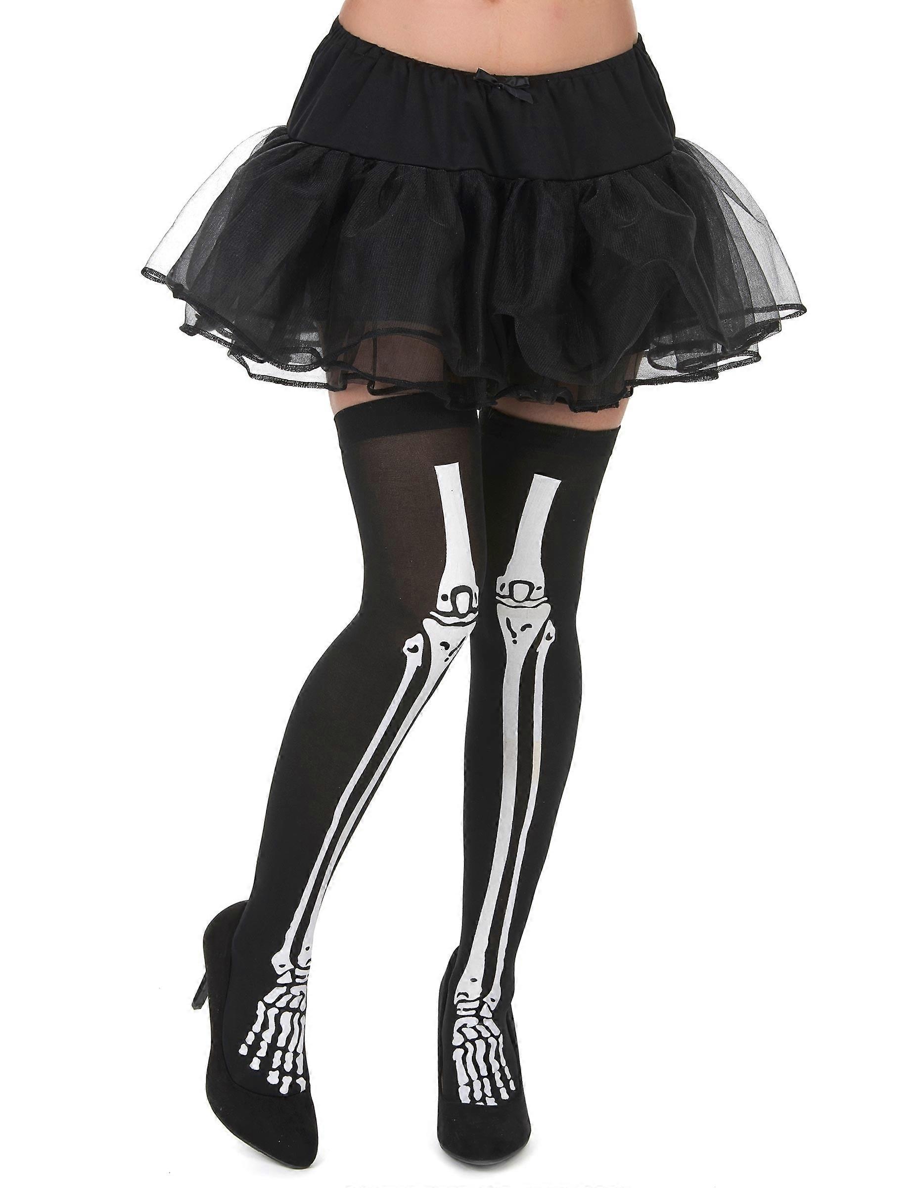 Halloween women's skeleton stockings