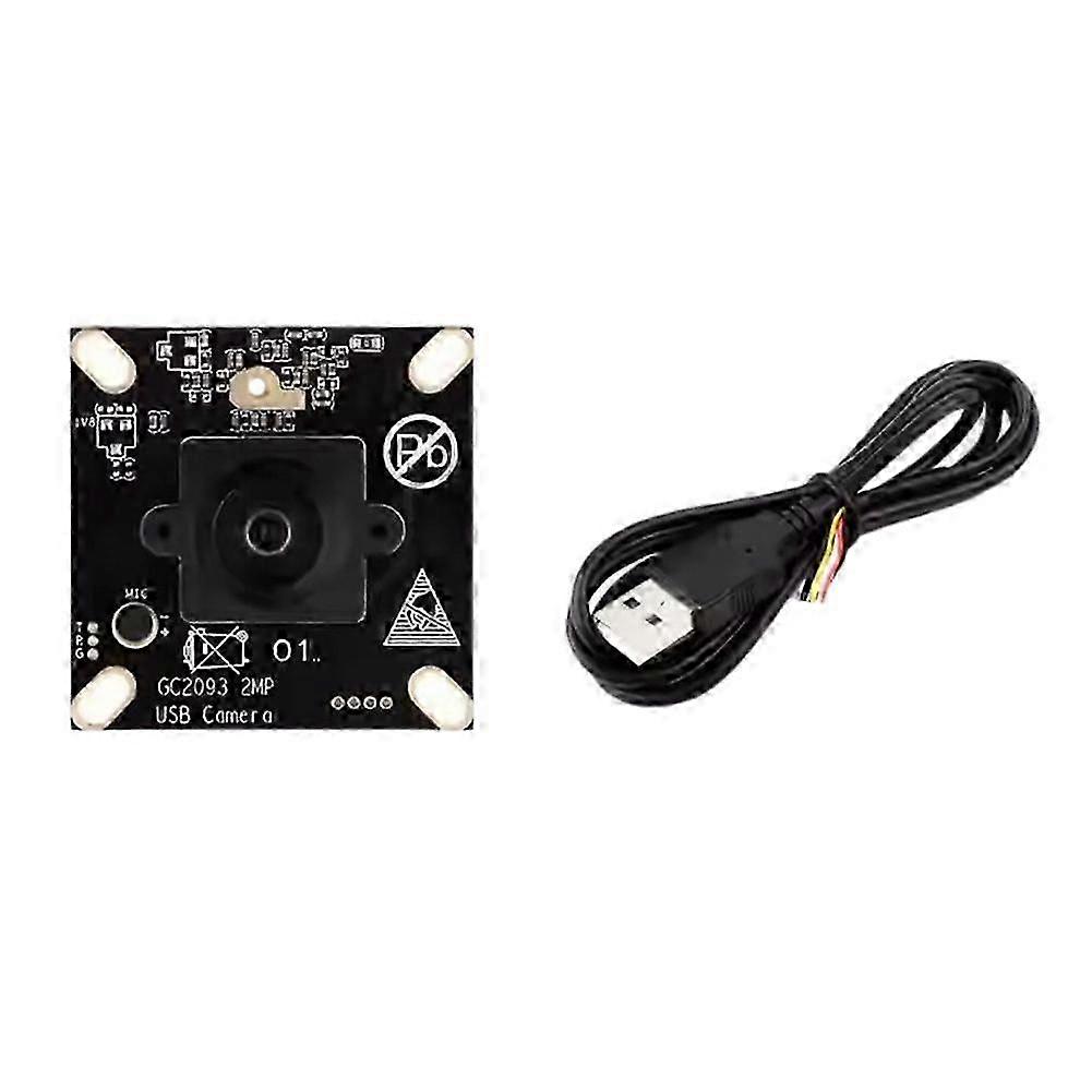 2MP USB Camera Module GC2093 Photosensitive Chip M12 Camera Module Wide Dynamic Backlight Fixed Focus Microphone