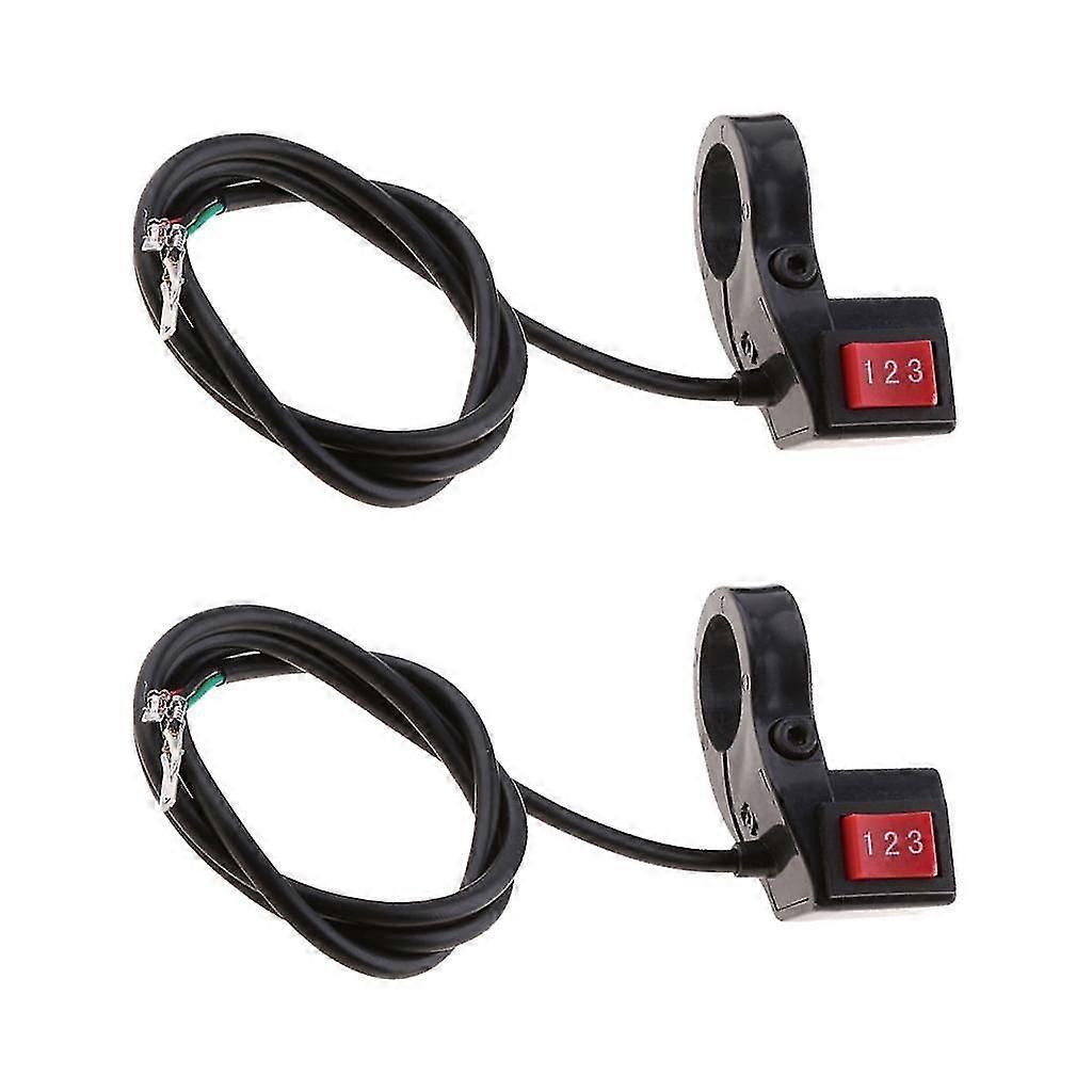 SPDT 3-speed switch for ebike - handlebar mounted 2 pieces