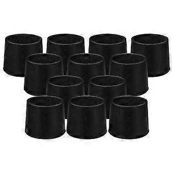 Black Rubber Trampoline Leg Caps for Protecting 36Pcs Set