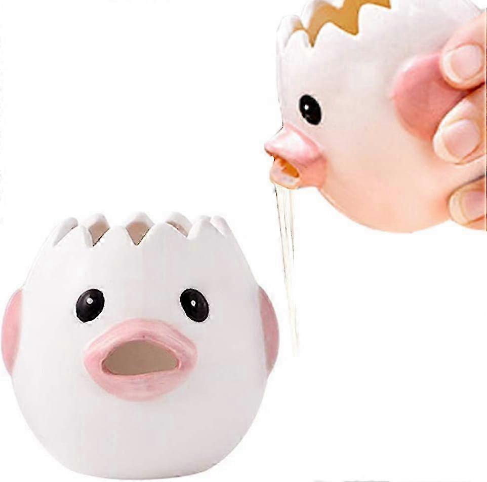 Hand-Painted Ceramic Egg Separator