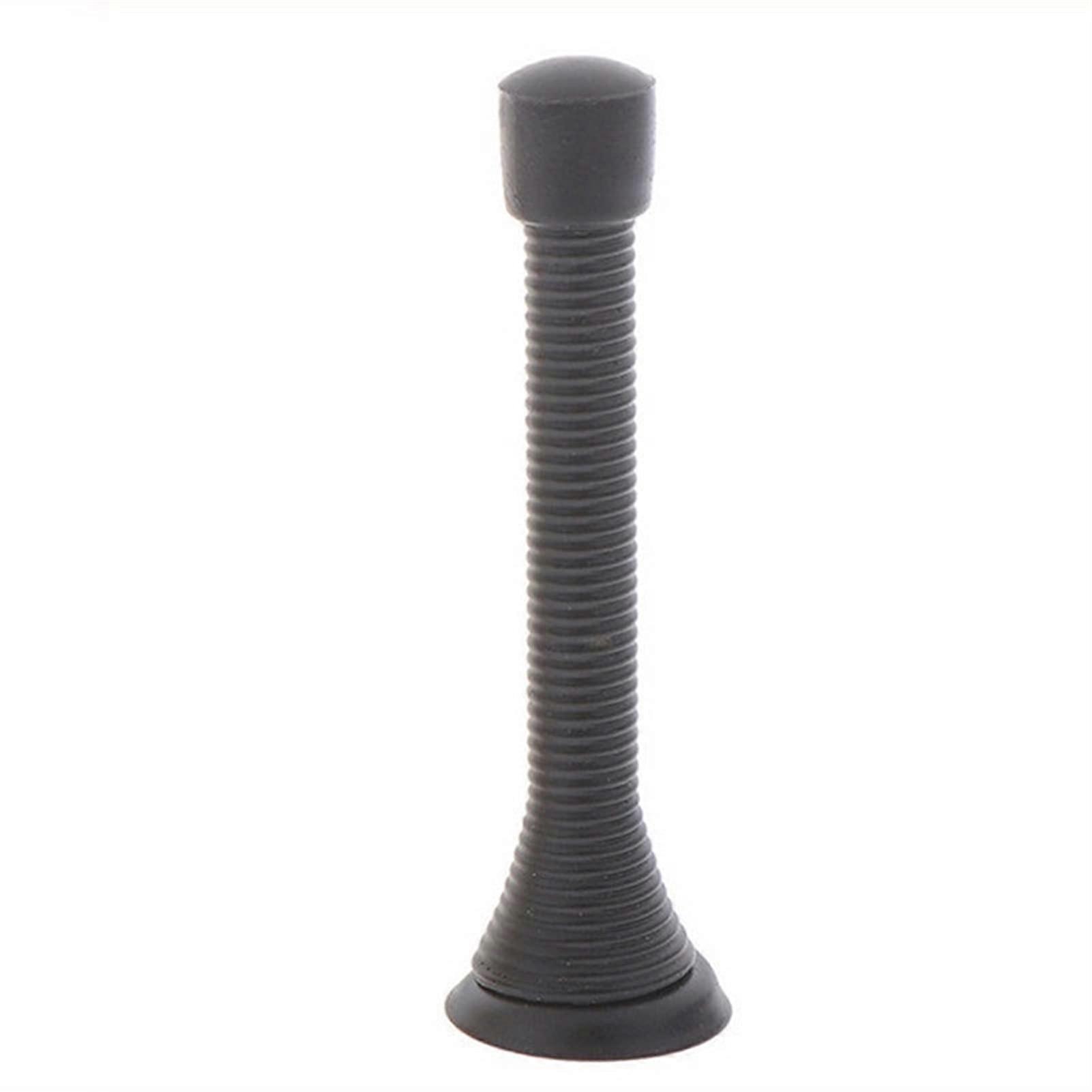 Spring Door Stopper for Baseboard, Decorative Wall Protector, Gold, 1 Pc